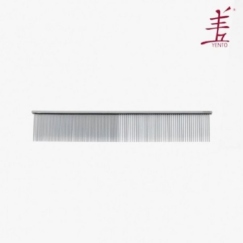 옌토 시저링 콤 19cm 푸들 비숑 포메 말티즈 미용 전용 빗 일자빗 콤빗 26YEN005, 옌토 26YEN005 시저링콤 일자빗 19cm