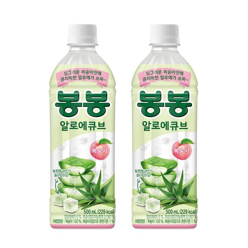 달콤함이 톡톡! 봉봉 알로에 큐브 복숭아로 일상에 상큼한 행복을 더하세요.