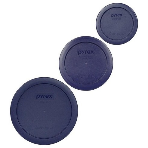 Pyrex 2 7202PC 1컵 7200PC 2컵 7201PC 4컵 블루 교체용 뚜껑 미국 제조 5540035687, 3