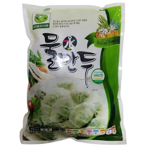 엄지 물만두 1.365kg (아이스박스.팩포함가), 1.365g, 1개