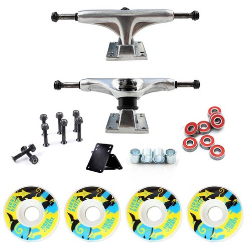 52mmx30mm 스케이트 보드 바퀴 및 5 인치 스케이트 보드 트럭 베어링 하드 실력 고무 가스켓 (95A) 인쇄 PU 바퀴 B, 하나, 보여진 바와 같이