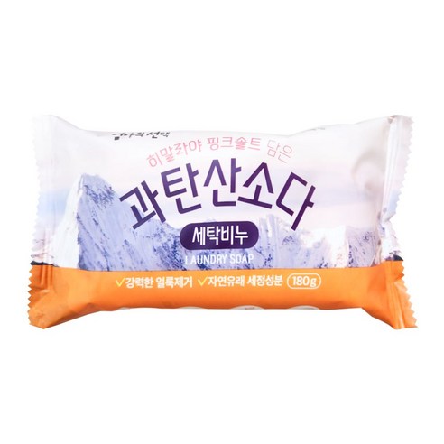 맨손빨래 생활얼룩 애경 엄마의선택 핑크솔트 과탄산소다 세탁비누 180g - 세탁비누 | 쿠팡