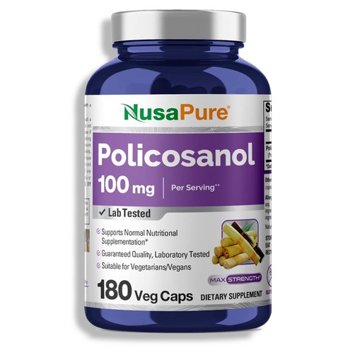 누사퓨어 폴리코사놀 100MG 180캡슐