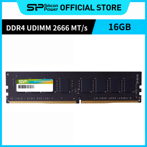 실리콘파워 Silicon Power DDR4 2666 PC4-21300 데스크탑용 램 패키지 메모리 RAM, 16GB, 1개