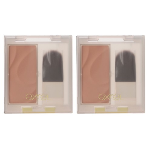 엑셀 excel 심리스 톤 블러셔 3g, 2개, SB03 미몰렛