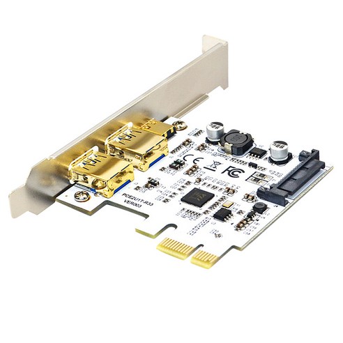 노 브랜드 USB3.0 확장 카드 TYPE-C 양극 및 음극 플러그 어댑터 VL805 마스터 SATA 전원 포트 5G