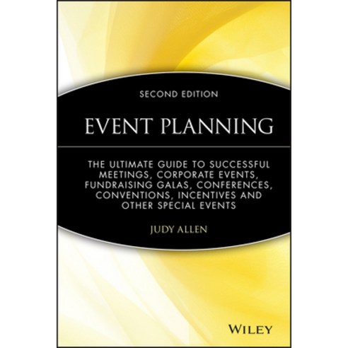 (영문도서) Event Planning Hardcover, Wiley, English, 9780470155745