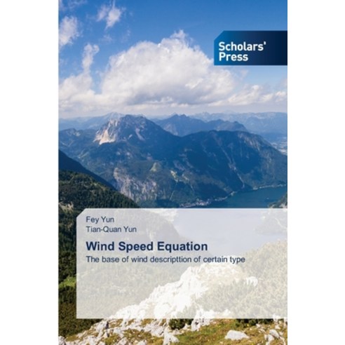 Wind Speed Equation Paperback, Scholars'' Press, English, 9786138950233