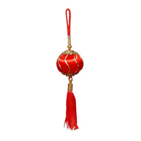 붉은 중국 등불 구정 중국 봄 축제 결혼식 축제 축하 장식 매달려 펜던트 장식, 30x8cm 15g, 플란넬