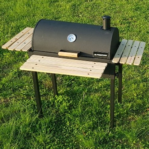 지안 야외바베큐그릴 숯불 훈제 드럼통화로 캠핑 펜션 가정용 업소용, 육각형태, 1개