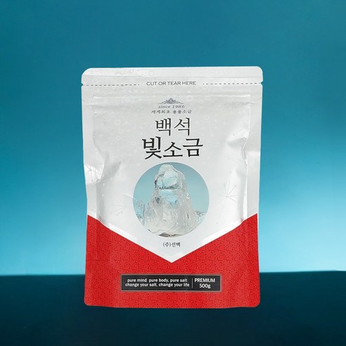 선맥 백석 빛소금 용융소금 조리용 반찬소금, 500g, 1개
