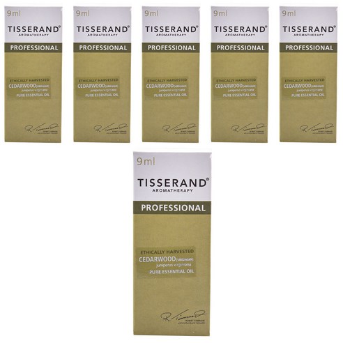 티서랜드 시더우드 버지니안 퓨어 에센셜 오일, 9ml, 6개