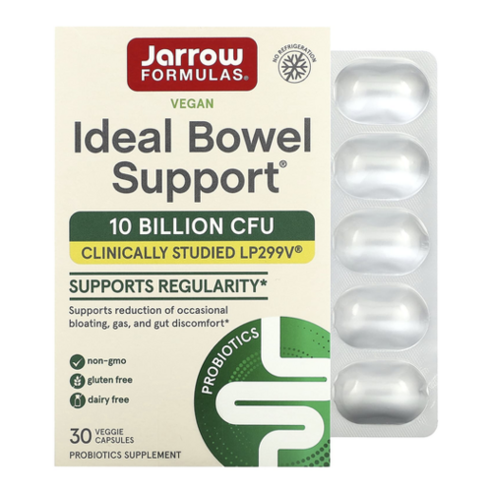 자로우 포뮬라 Ideal Bowel Support 100억 30정 CFU 베지 캡슐, 비건, 성인남녀공용, 알약/캡슐