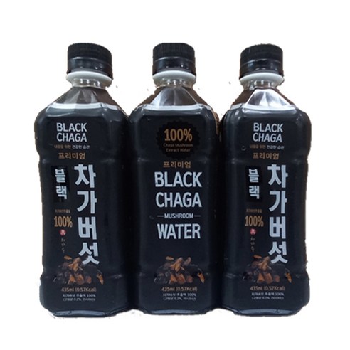 블랙차가버섯 음료 100% 차가버섯 추출물 / 차가버섯차, 20개, 435ml