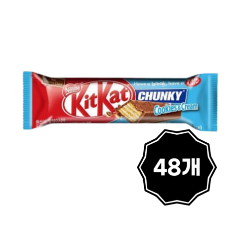 킷캣 청키 쿠키앤크림, 38g, 48개