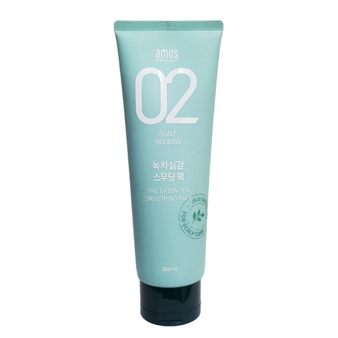 아모스 녹차실감 스무딩 팩 250ml (모이스처 팩), 1개