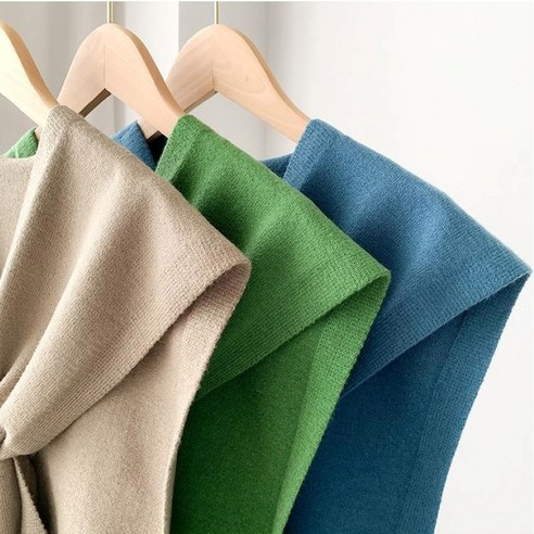 쑤랄라 레이어드 가디건 니트 어깨 숄 머플러로 다양한 레이어링 스타일 연출, 세련된 가을 패션 완성