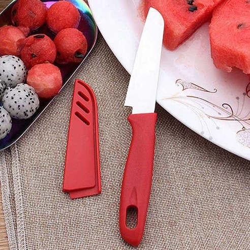 스테인레스 스틸 수박 슬라이서 커터 corer 멜론 스푼 필러 아이스크림 펠렛 기계 야채 과일 나이프, Fruit knife