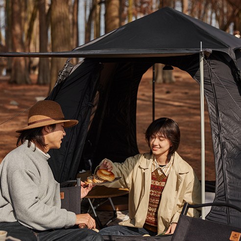 어둠 속의 안식처, 네이처하이크 ANGO3 블랙 자동 텐트