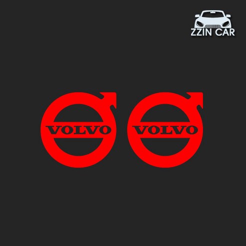 찐카 볼보 volvo 로고 차량용 데칼스티커 - 스타일과 시선을 강조하는 홀로그램 스티커