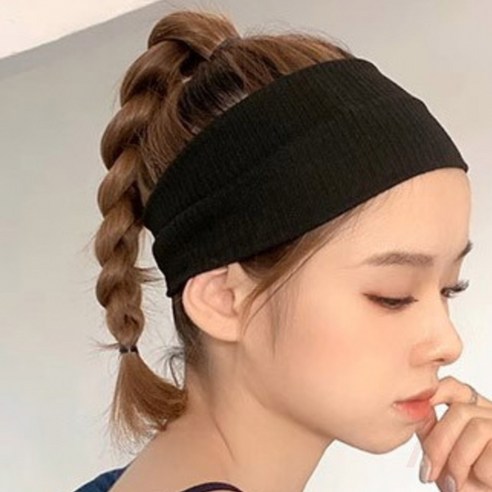아침마다 5분 더! 901M 와이드 니트 헤어밴드로 완성하는 스타일 니트헤어밴드