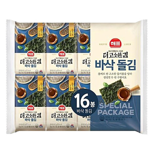해표 더고소한김 바삭돌김
