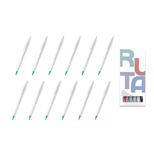 모나미 Plus Pen S (형광), Neon Blue 1DZ, 1개
