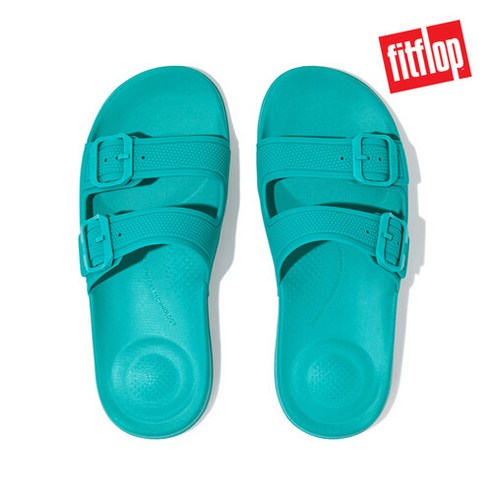[핏플랍] 아이쿠션 버클슬라이드 슬리퍼 타히티 블루 FFSO3E941T2
