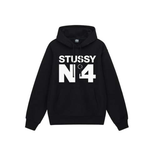 스투시 No.4 후드 블랙