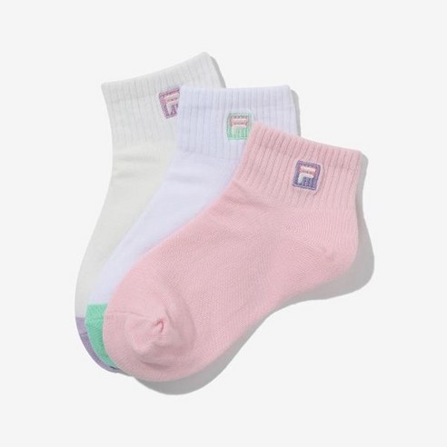 편안함과 스타일을 더한 휠라키즈 F로고 단목 양말!