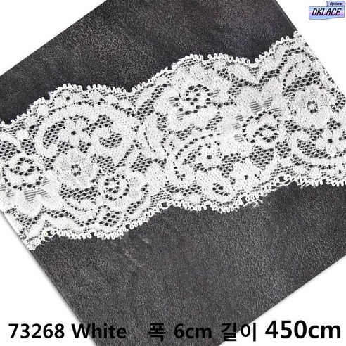 DKLACE-73268 / 자가드 스판 레이스 / (폭 6cm 길이 1yd / 5yd / 10yd기준), 5개, Navy