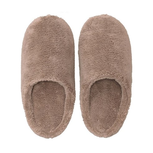 무인양품 MUJI 따뜻한 화이버 쿠션 인솔 슬리퍼, S