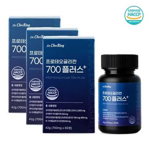 콘드로이친 프로테오글리칸 700 플러스 2형콜라겐 700mg*60, 2개, 60정