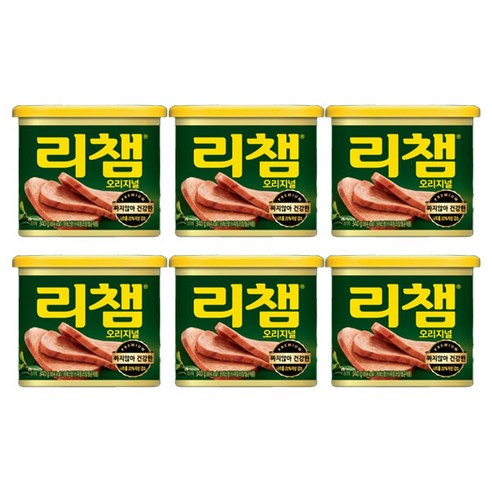 리챔 오리지널 햄통조림, 340g, 6개