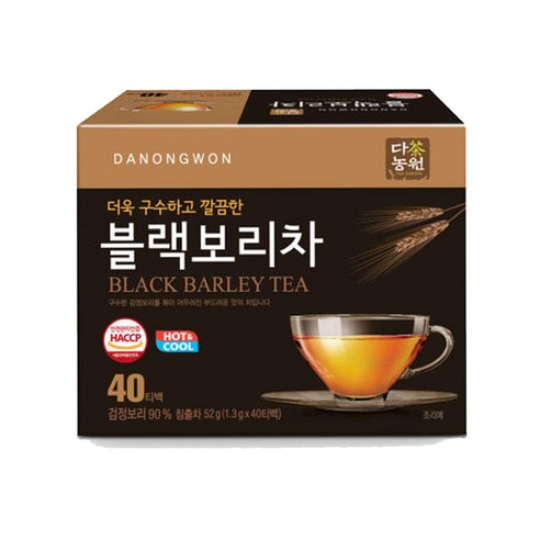 라이브잇 다농원 블랙보리차, 1.3g, 40개입, 3개