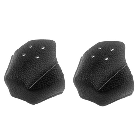 Retemporel 롤러 스케이트용 토 커버 스케이트 교체 가능한 신발 커버(2PCS)-블랙