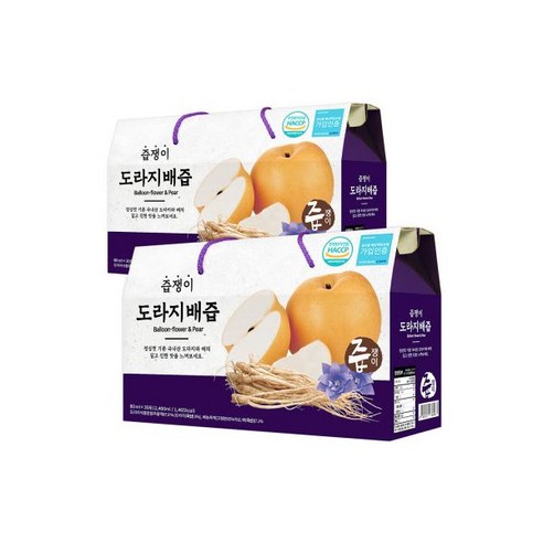 즙쟁이 도라지 배즙, 2.4L, 4개