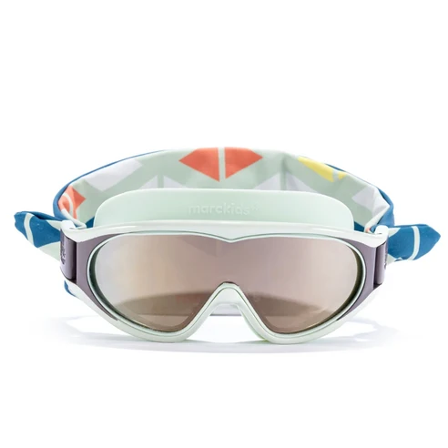 [마크키즈(marckids)] 키즈 양면 밴드형 물안경 수경 고글, 1개, Jungle Reptiles