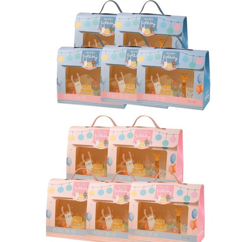 생일선물박스, 핑크5pcs+블루5pcs