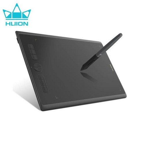휴이온-그래픽 태블릿 틸트 기능 H610X 배터리 없는 디지털 펜 지원 PC 안드로이드 장치 MacoS Chro, CHINA, 01 Black