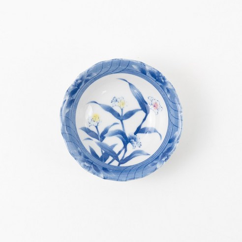 식탁에 예술을 더하는 일본산 도자기 난초 종지 쿠프 세트