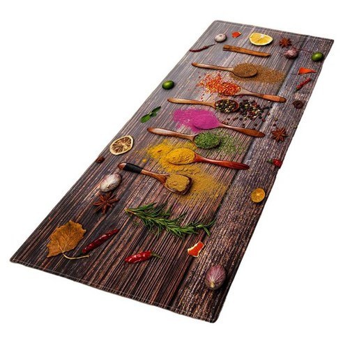컴포트 주방 매트 쿠션 바닥 매트 홈 싱크 입구 복도 카펫 침실 장식 긴 깔개 현관 매트, B 40x120cm, 폴리에스터