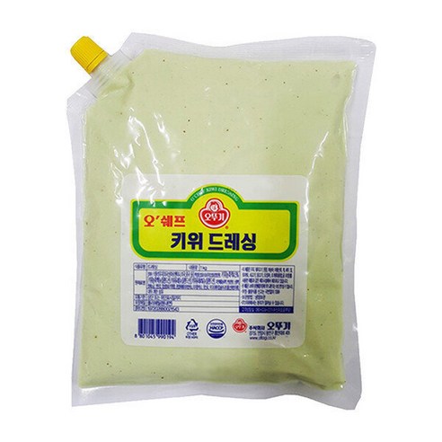 오쉐프 프리미엄 키위 드레싱 1kg, 1개 샐러드소스 오쉐프 프리미엄 키위 드레싱 1kg, 1개 샐러드소스