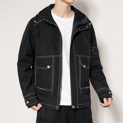 남자 재킷 가을 한판 루즈핏 트렌치코트 후드 코트 봄 가을 남자 옷 외투 - 가격 변동 추적 그래프 - 역대가