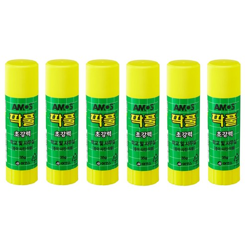 아모스 딱풀, 35g, 6개 - 딱풀 | 쿠팡