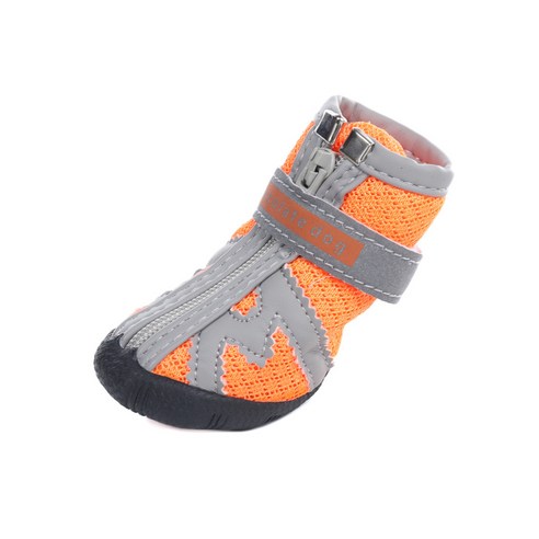 부투펫 강아지 야광반사 신발, 오렌지