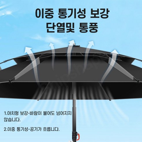 Shipshape 특대형 이층 꺽임 아웃도어 낚시 파라솔: 편안함과 스타일을 야외로