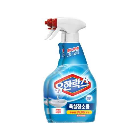 유한락스 욕실청소용, 750ml, 2개
