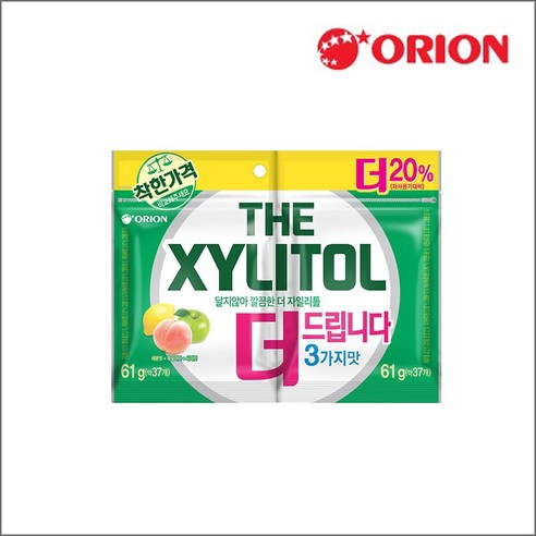 오리온 더 자일리톨 122g(1+1리필)x3개, 122g, 3개