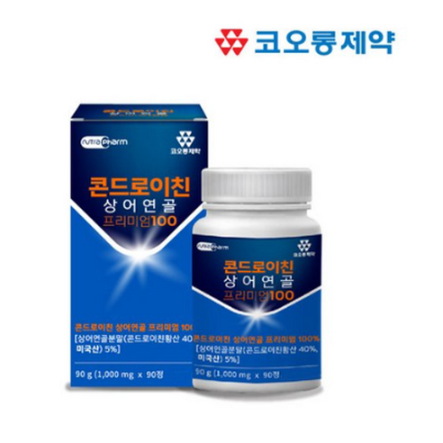 코오롱제약 콘드로이친 상어연골 프리미엄 100, 90정, 18개